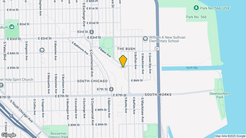 8515 S Brandon Ave Map and Location Details