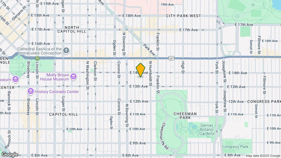1337 Lafayette St Map and Location Details