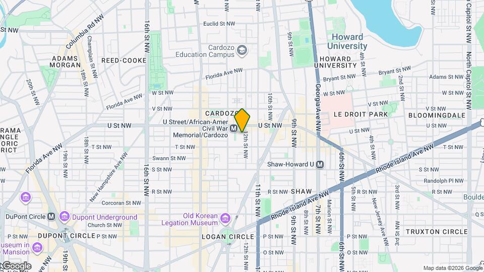 1922 12th St NW Map and Location Details