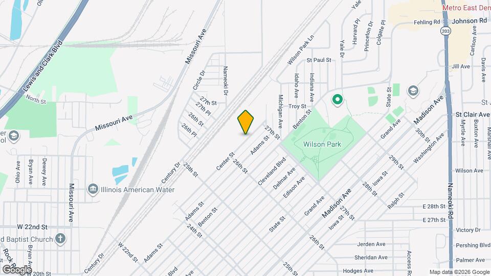 2641 Center St Map and Location Details