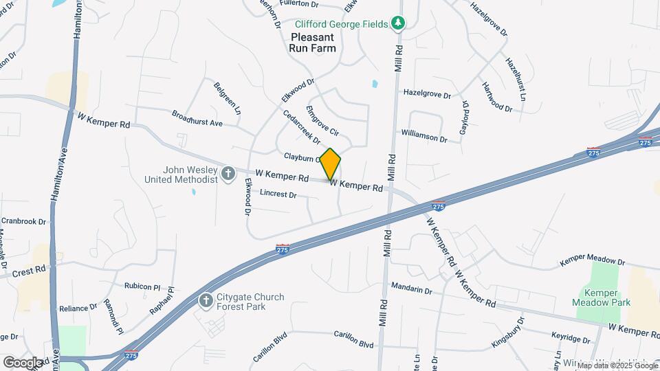 1711 W Kemper Rd Map and Location Details