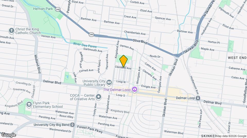 6620 Clemens Ave Mapa y Detalles de la Ubicación