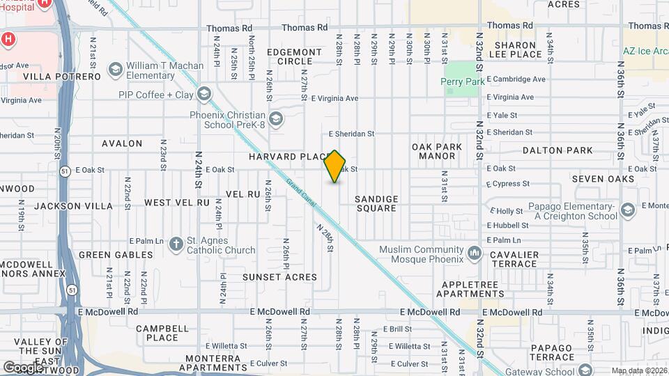 2214 N 28th St Map and Location Details