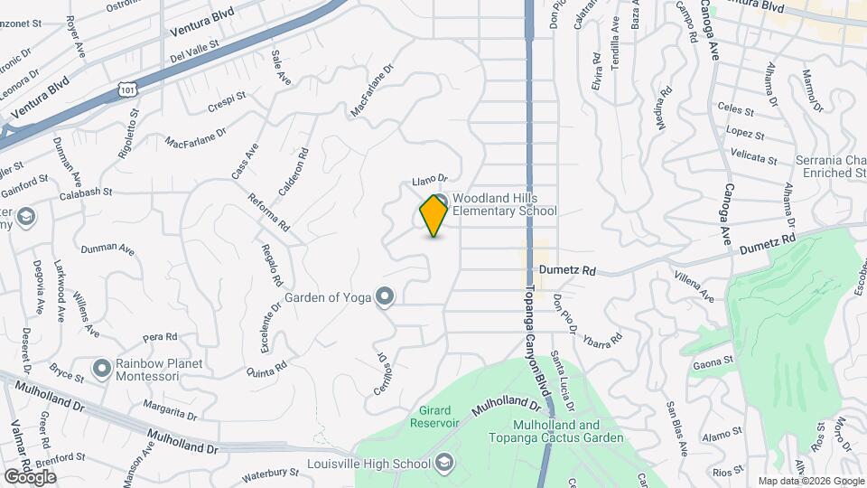 4920 Llano Dr Map and Location Details