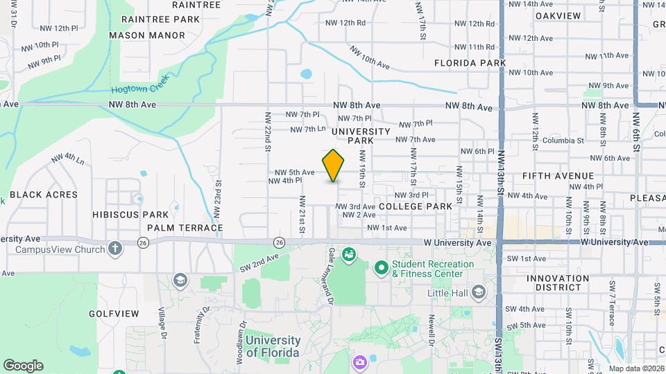 402 NW 20th St Map and Location Details