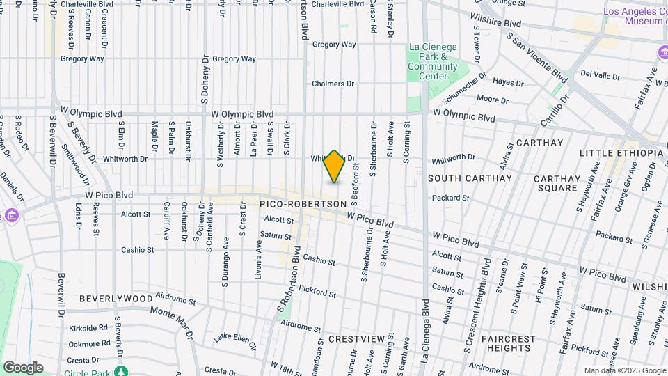1201 S Shenandoah St Map and Location Details