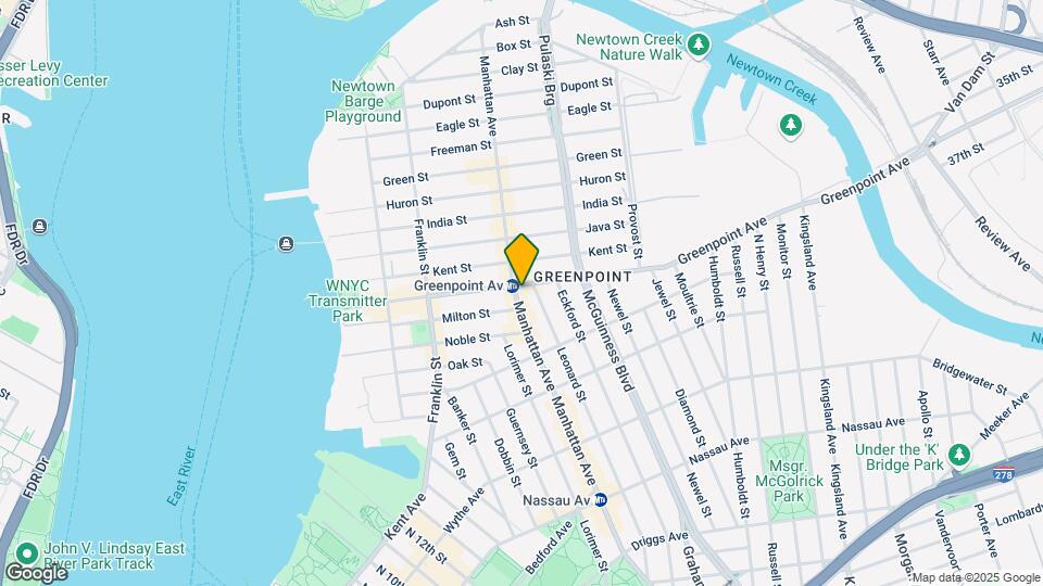 892 Manhattan Ave Map and Location Details
