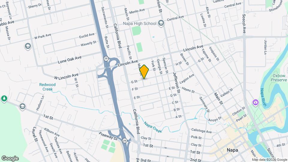 1691 G St Map and Location Details