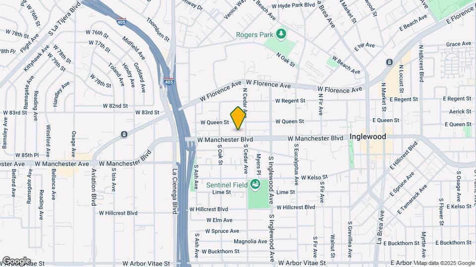 511 W Manchester Blvd Map and Location Details