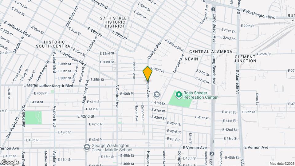 1285 E Martin Luther King Jr Blvd Map and Location Details