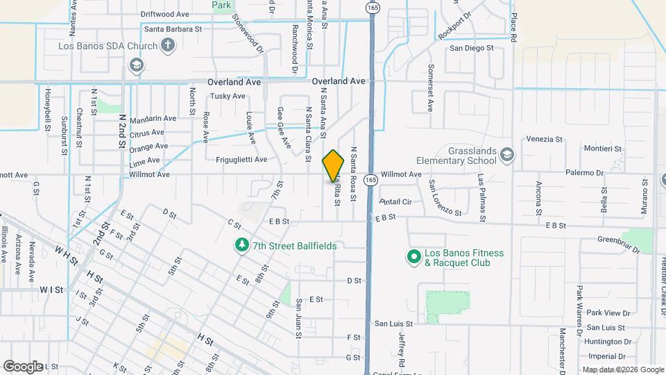 155 N Santa Rita St Map and Location Details