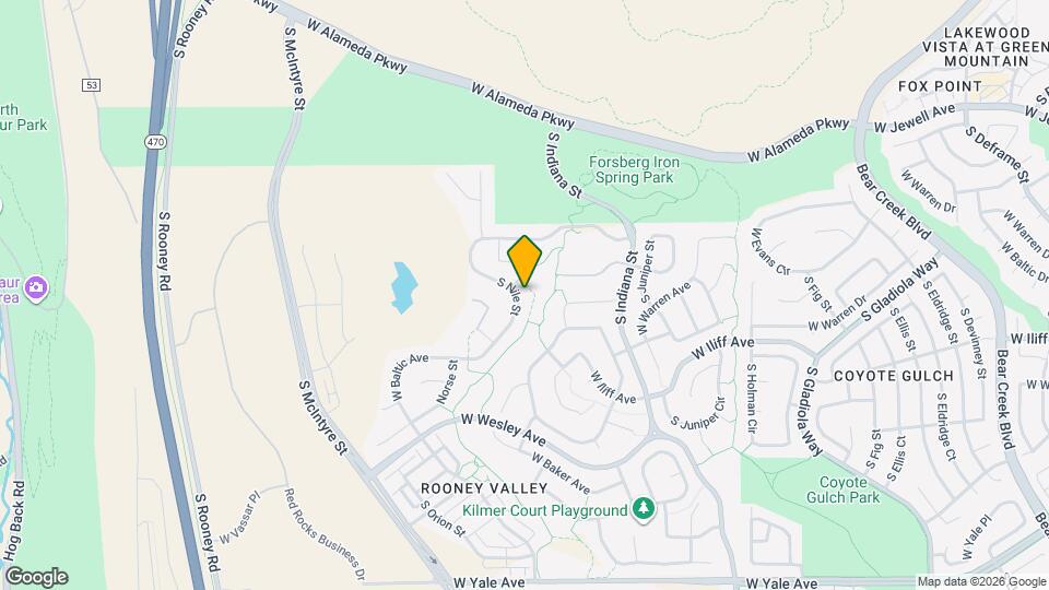 2164 S Nile St Map and Location Details