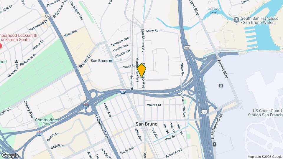 1055 San Mateo Ave Map and Location Details