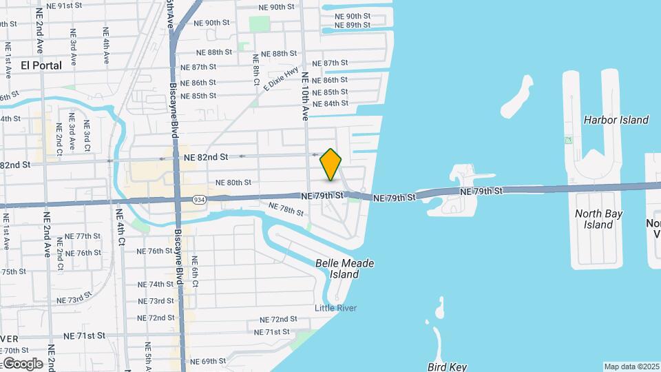 1070 NE 80th St Map and Location Details