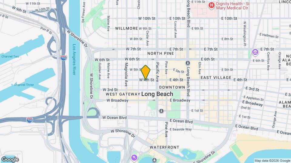 308 W 4th St Map and Location Details
