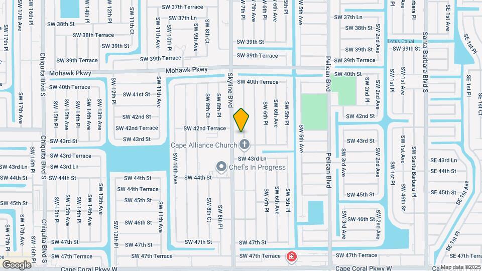 4208 SW 7th Pl Map and Location Details