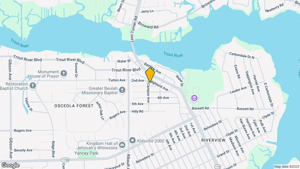 9703 Campus Ave Map and Location Details