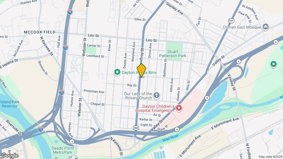 632 Troy St Map and Location Details