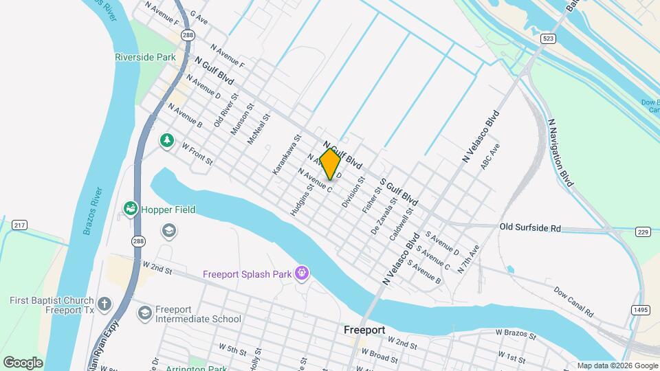 102 N Avenue C Map and Location Details