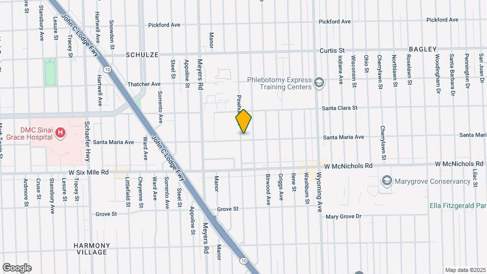 17308 Pinehurst St Mapa y Detalles de la Ubicación