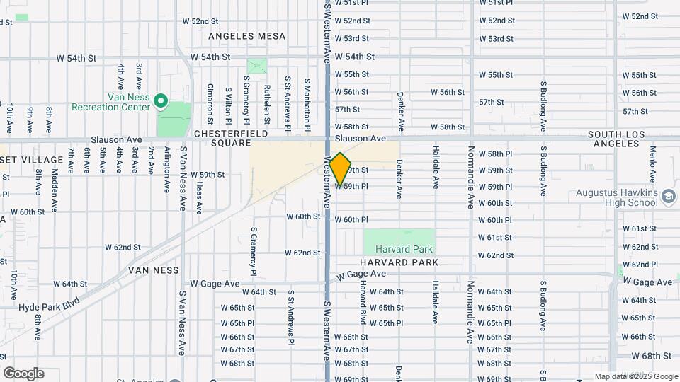 1742 W 59th Pl Mapa y Detalles de la Ubicación