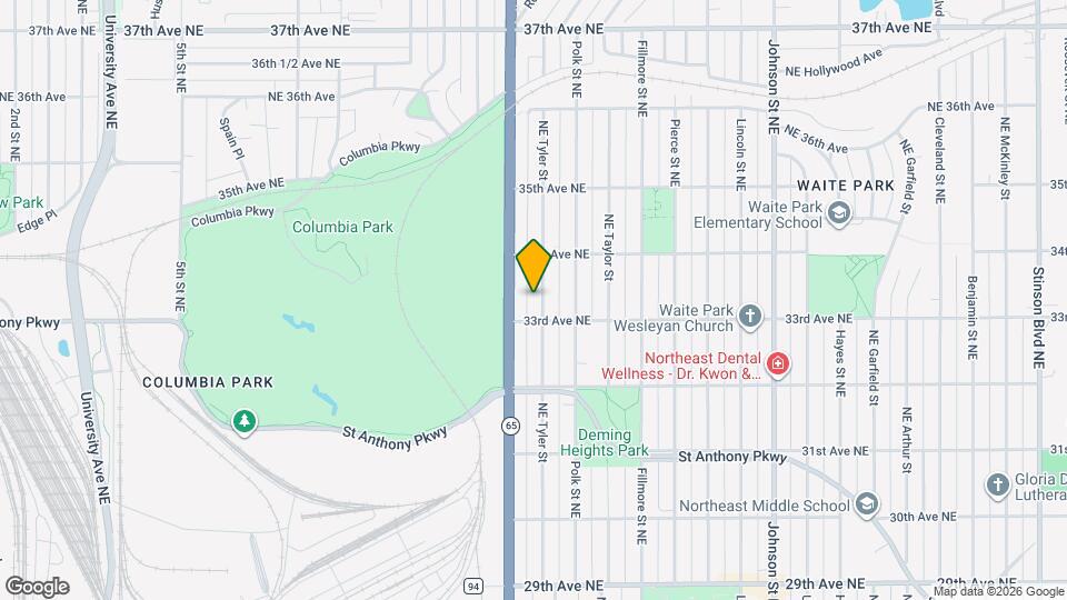 3318 Tyler St NE Map and Location Details