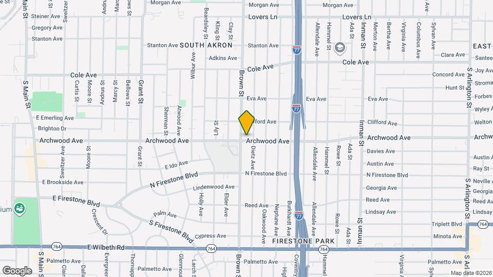 485 E Archwood Ave Map and Location Details