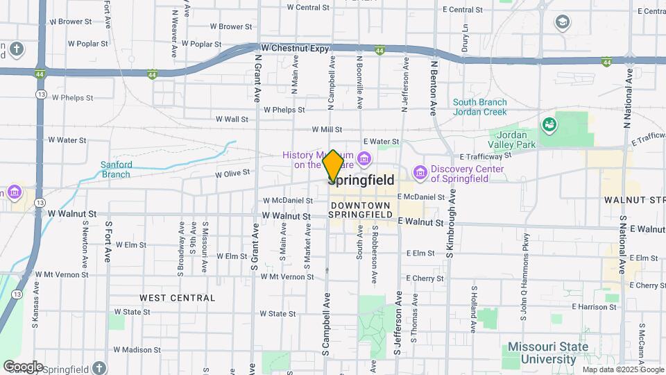 214 S Campbell Ave Map and Location Details