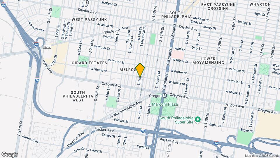 2609 S Bancroft St Map and Location Details