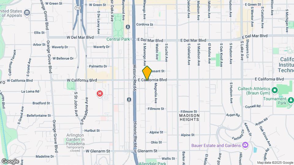 230 California Blvd Mapa y Detalles de la Ubicación