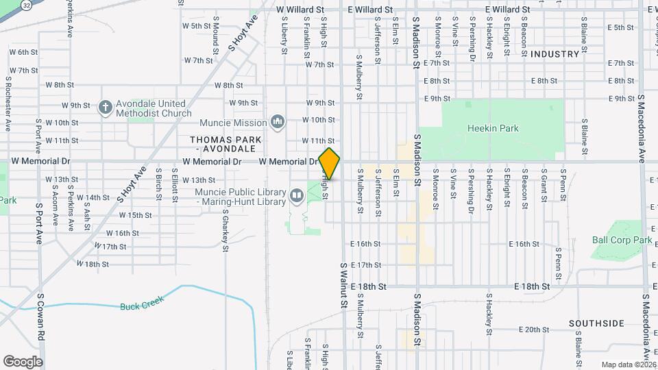 2004 S High St Map and Location Details