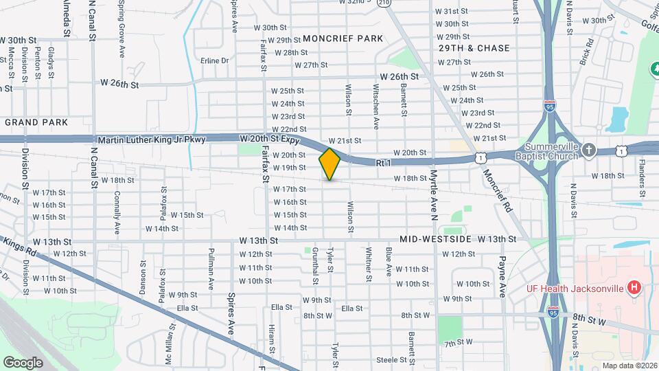 1585 W 17th St Map and Location Details