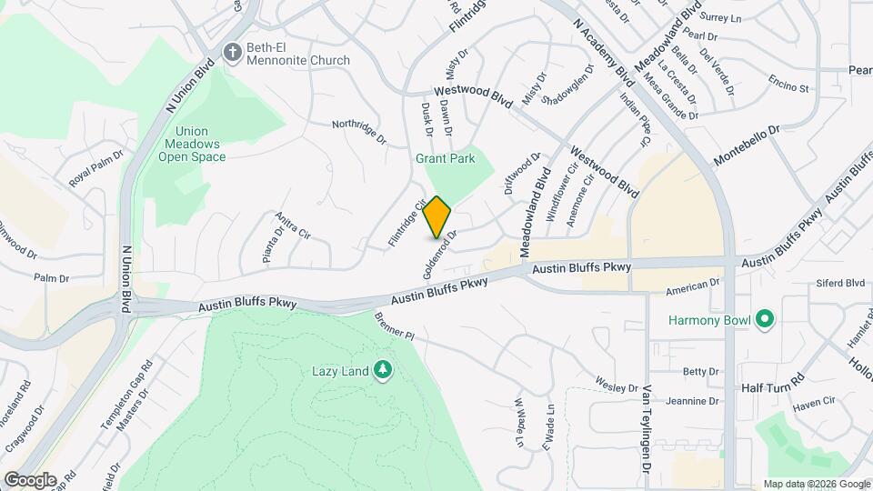 4018 Goldenrod Dr Map and Location Details