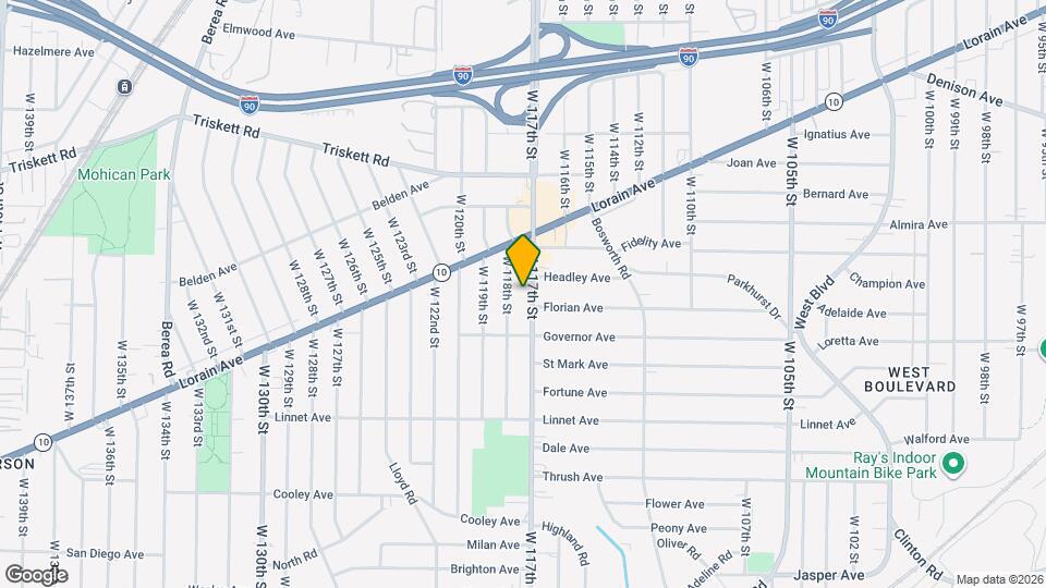 3400 W 117th St Map and Location Details