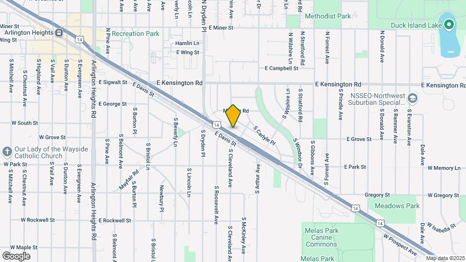 1202 E Northwest Hwy Map and Location Details