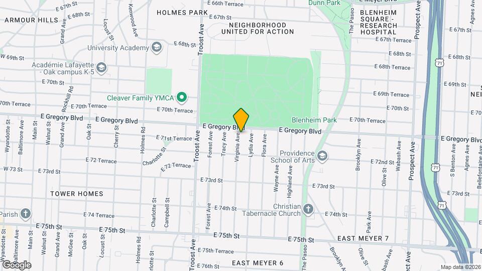 7109 Virginia Ave Map and Location Details