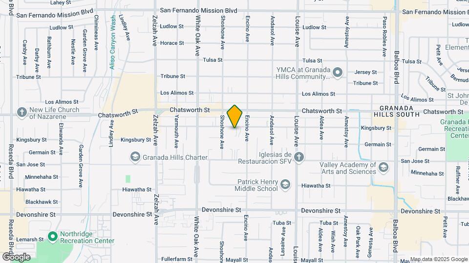 17530 Kingsbury St Mapa y Detalles de la Ubicación
