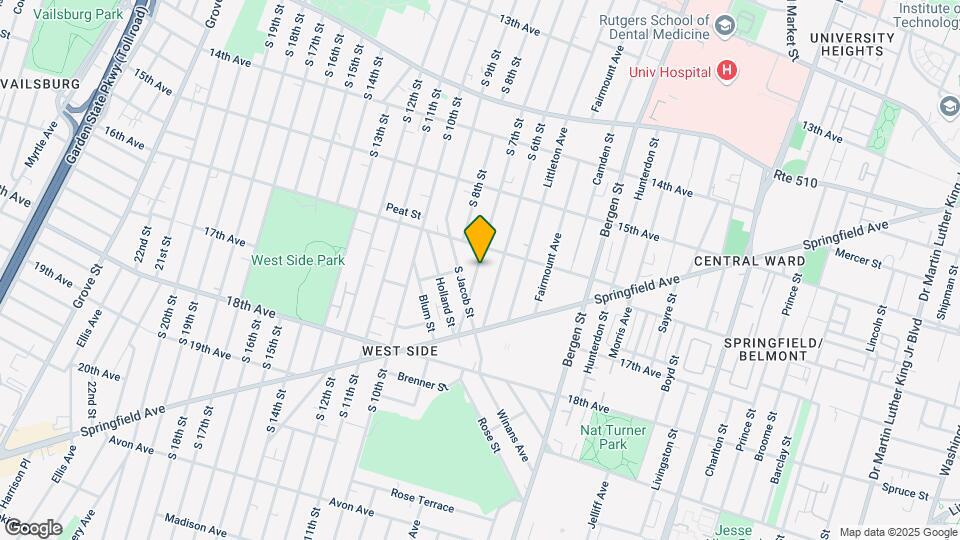412 S 7th St-Unit -1 Map and Location Details