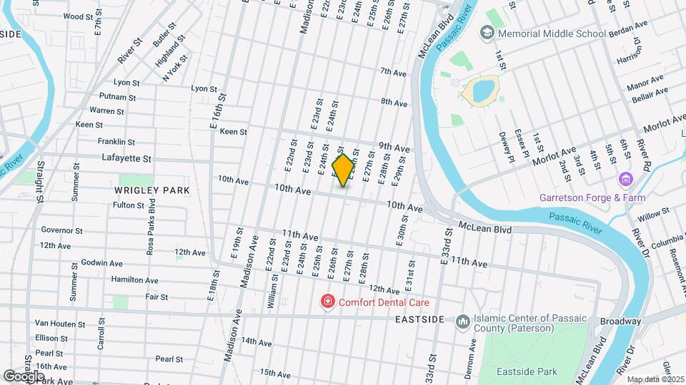 420 E 26th St Map and Location Details