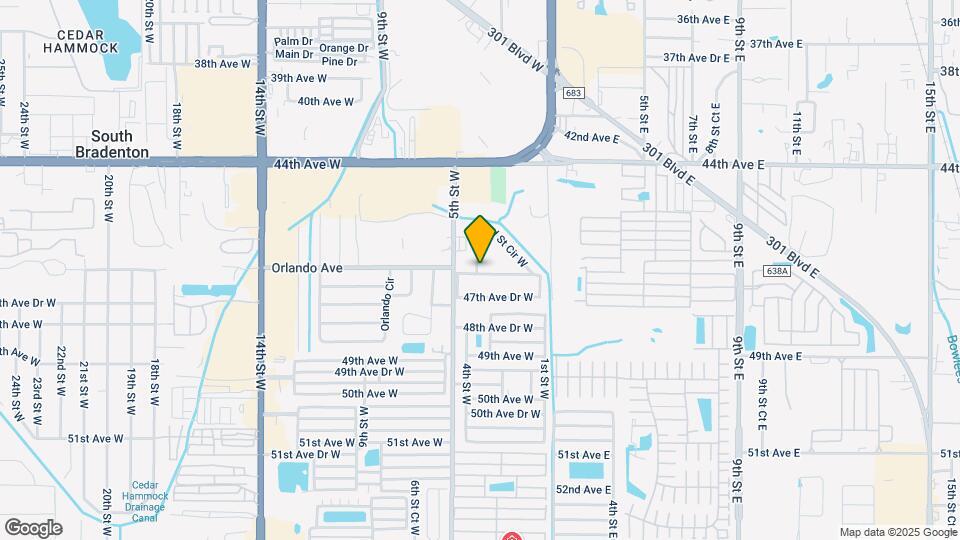 4505 3rd St Cir W Map and Location Details