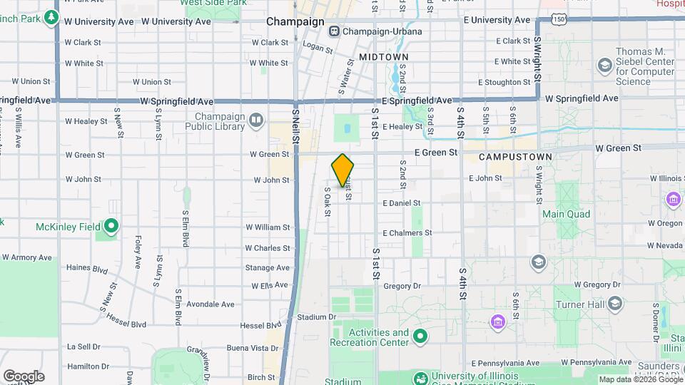 807 S Locust St Map and Location Details