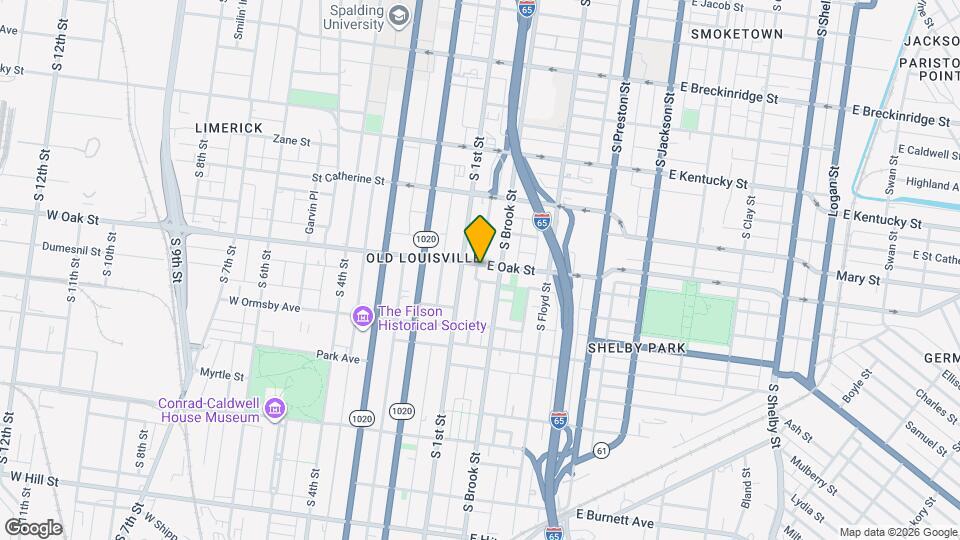 116 E Oak St Map and Location Details