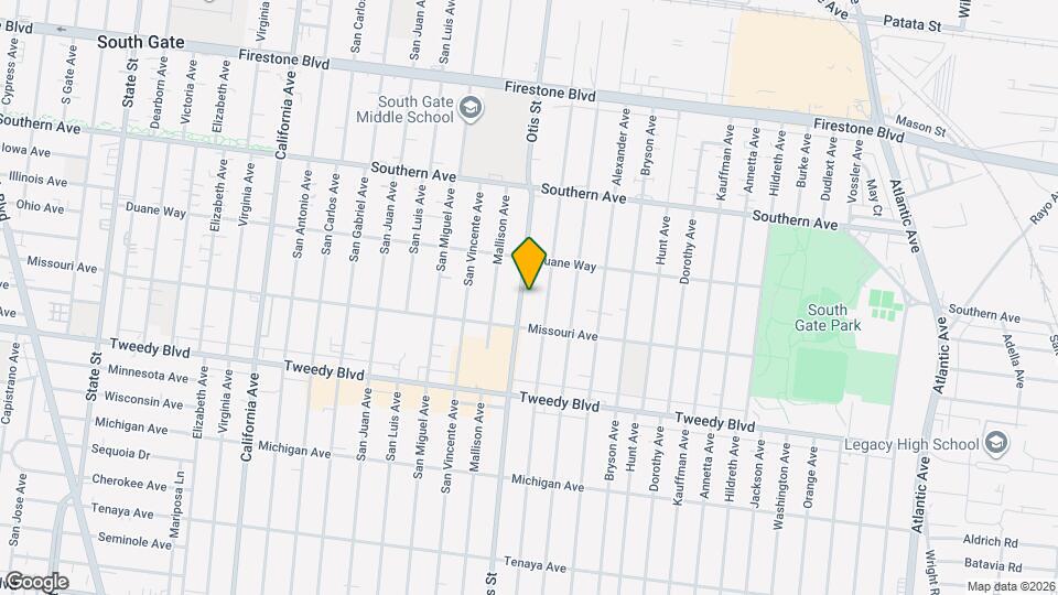9602 Otis St, Unit B Map and Location Details