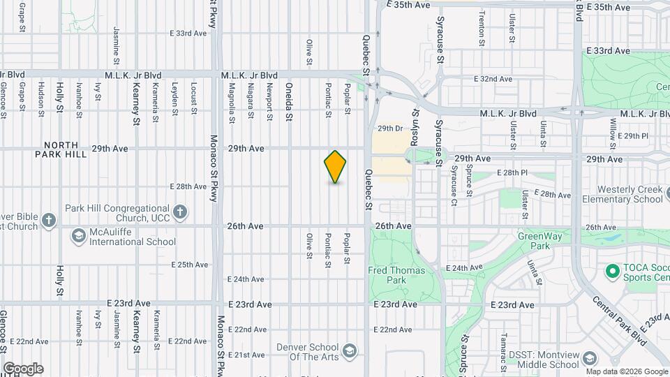 2690 Pontiac St Map and Location Details