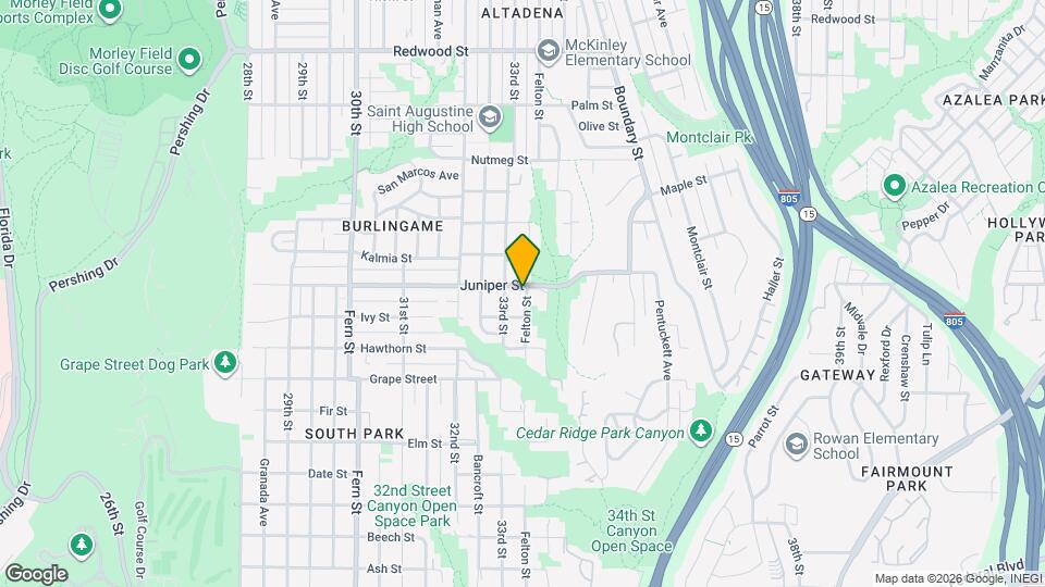 2244 Felton St Map and Location Details