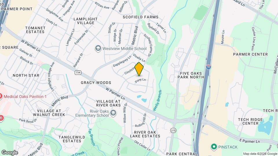 12616 Pony Ln Map and Location Details