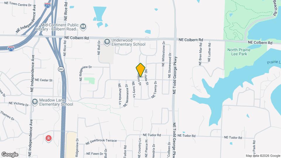 1601 NE Auburn Dr Mapa y Detalles de la Ubicación