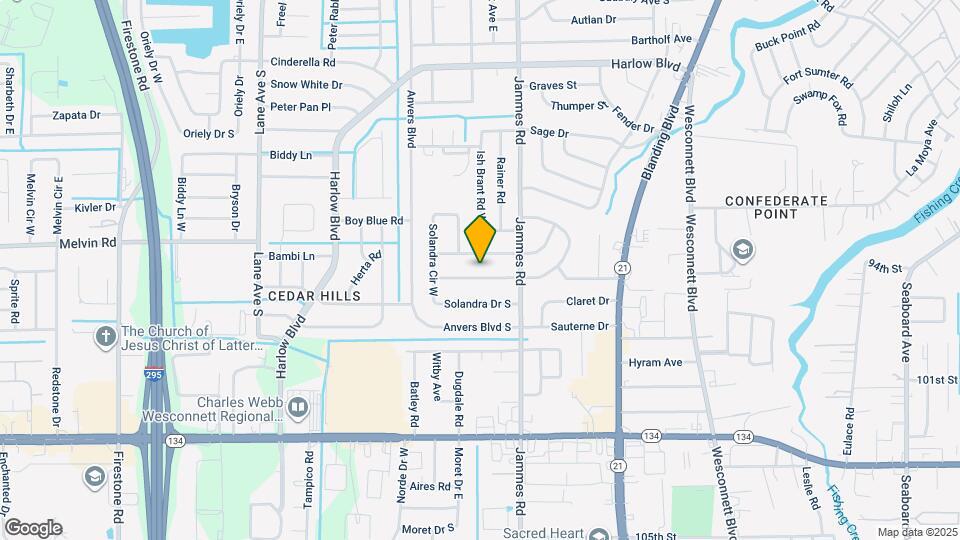 6453 Burgundy Rd S Map and Location Details