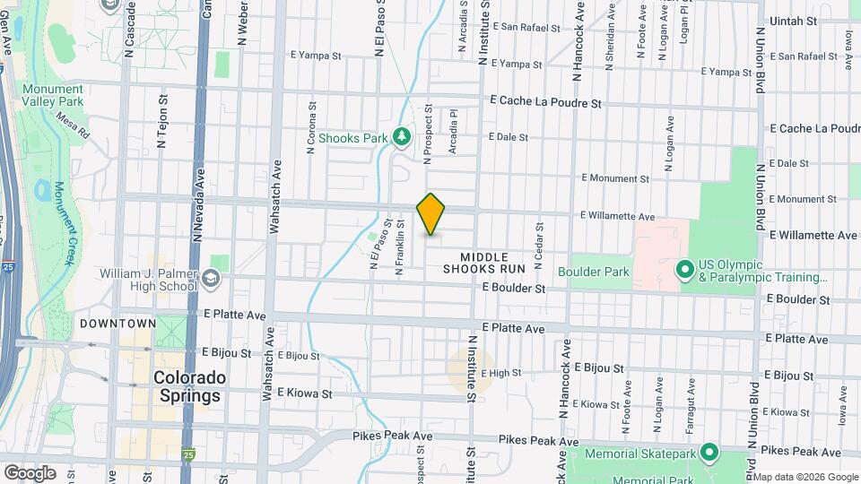 802 E Saint Vrain St Map and Location Details