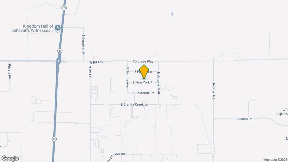 1440 E New York Pl Map and Location Details